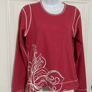 Women's Athleta Rose Color Long Sleeve Top